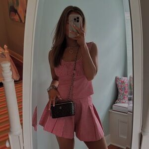 MESHKI GINGHAM SET (top M) (short L)